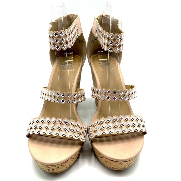 Yellow Box Blush Wedge Sandals - Picture 8 of 14